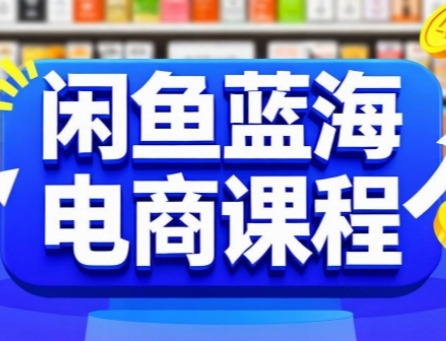 闲鱼蓝海电商课程，手把手助你快速上手，轻松实现闲鱼稳定盈利-网创先锋