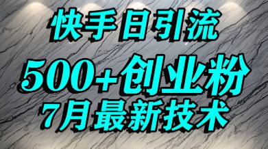 创业粉怎么打？快手精准引流创业粉，宝妈群体日进500+精准流量-网创先锋