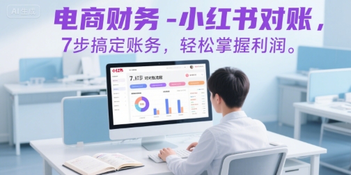 电商财务-小红书对账，7步搞定账务，轻松掌握利润-网创先锋