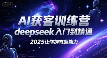 AI获客训练营，deepseek入门到精通，2025让你拥有超能力-网创先锋