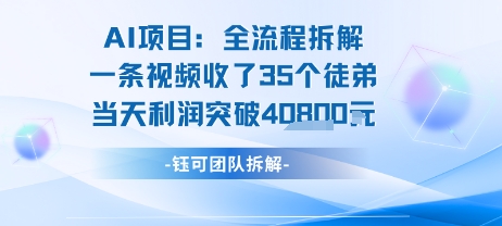 AI收徒变现闭环：一条视频收35人，日入1k+(附完整SOP)-网创先锋