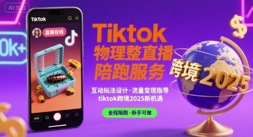 Tiktok物理整蛊直播陪跑服务-tiktok跨境2025-网创先锋