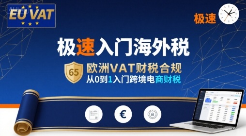 极速入门海外税，欧洲VAT财税合规，从0到1入门跨境电商财税-网创先锋