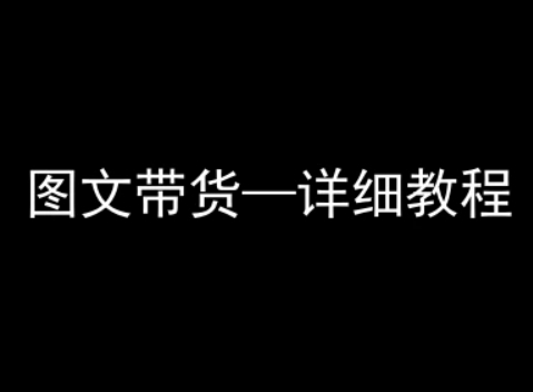 抖音图文带货详细教程，简单易上手，小白都能学会-网创先锋
