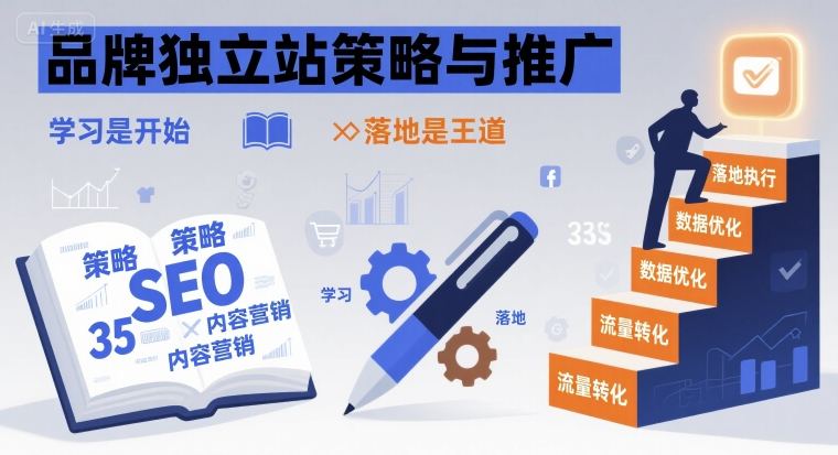 品牌独立站策略与推广，学习是开始，落地是王道-网创先锋