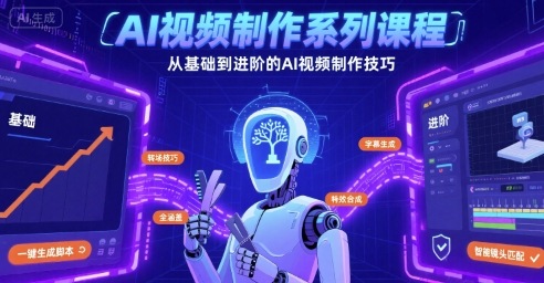 AI视频制作系列课程，从基础到进阶的AI视频制作技巧全涵盖-网创先锋