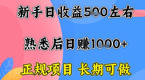全年可变现项目，收益高无门槛，正规项目，长期可做，一天收益1k+一台电脑在家创业【揭秘】-网创先锋