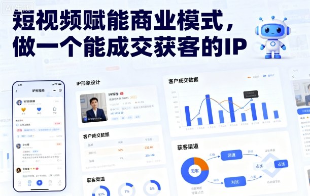 短视频赋能商业模式，做一个能成交获客的IP-网创先锋