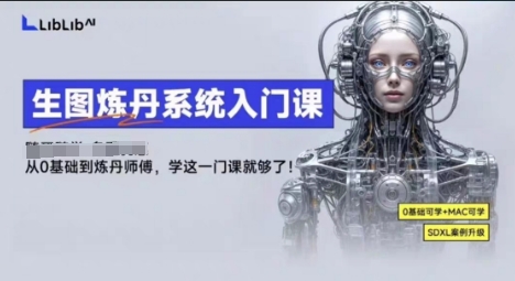 LibLibAI哩布哩布生图炼丹系统入门课，从生图到炼丹，只学这一门就够了-网创先锋