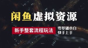 2024最新闲鱼虚拟资源玩法,养号到出单整套流程,多管道收益,每天2小时月收入过万【揭秘】-网创先锋