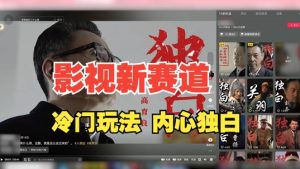 最新影视解说玩法，人物独白，30天涨粉24万+，全流程拆解【揭秘】-网创先锋